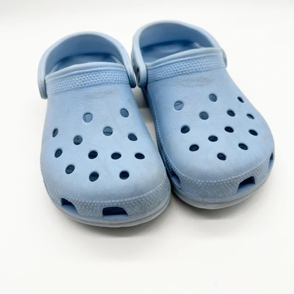 Crocs Shoes Crocs Tie Dye Chambray Blue Classic Clog Tie Dye Crocs - Main Image